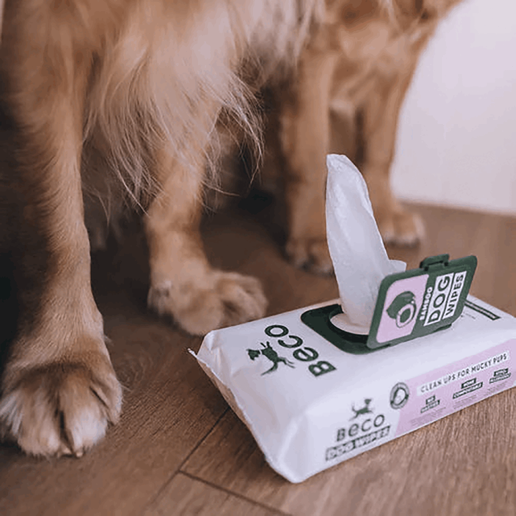 Beco Dog Wipe Bamboo Dog Wipes | Coconut Scented 80 Pack