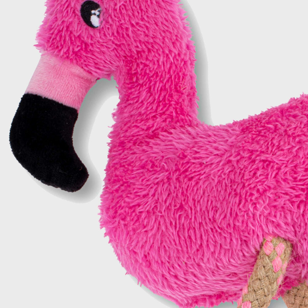 Beco Soft Toys M Beco Recycled Soft Dog Toy, Fernando the Flamingo