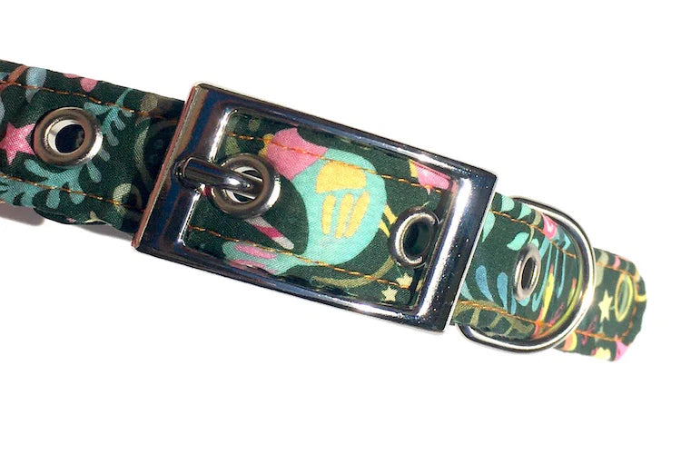 Twelve Days of Christmas - Liberty Print Dog Collar - Slickers ‚óä Doghouse