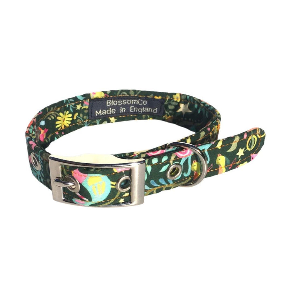 Twelve Days of Christmas - Liberty Print Dog Collar - Slickers ‚óä Doghouse