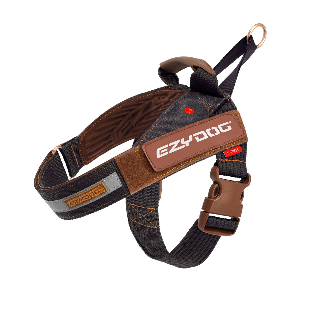 EzyDog Harness XS / Black Denim Express Harness