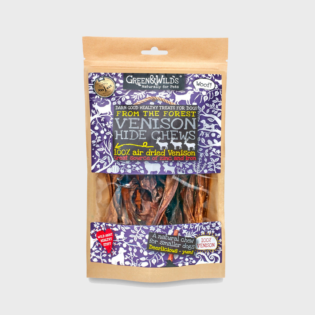 Venison Hide Chew 85g - Slickers ‚óä Doghouse