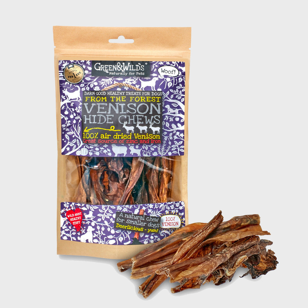 Venison Hide Chew 85g - Slickers ‚óä Doghouse