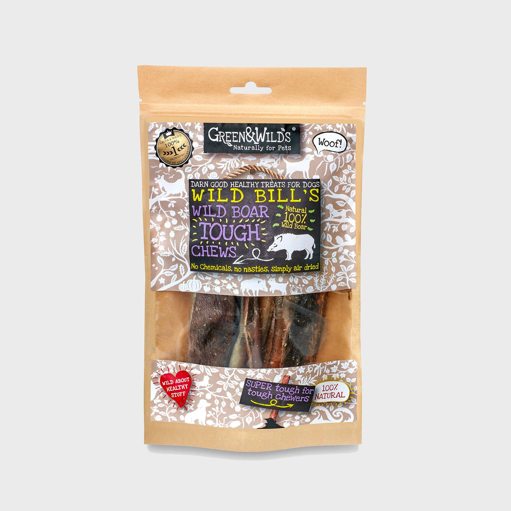 Wild Boar Tough Chews 160g - Slickers ◊ Doghouse