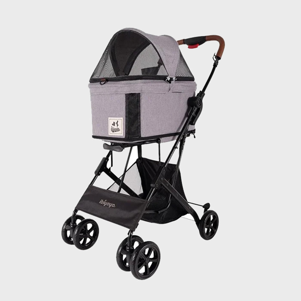 Ibiyaya STROLLER Grey Travois Tri-fold Pet Travel System