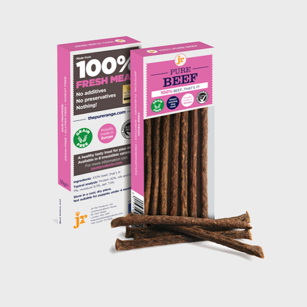 JR Pet Products Dog Treats Pure Beef Sticks 50g