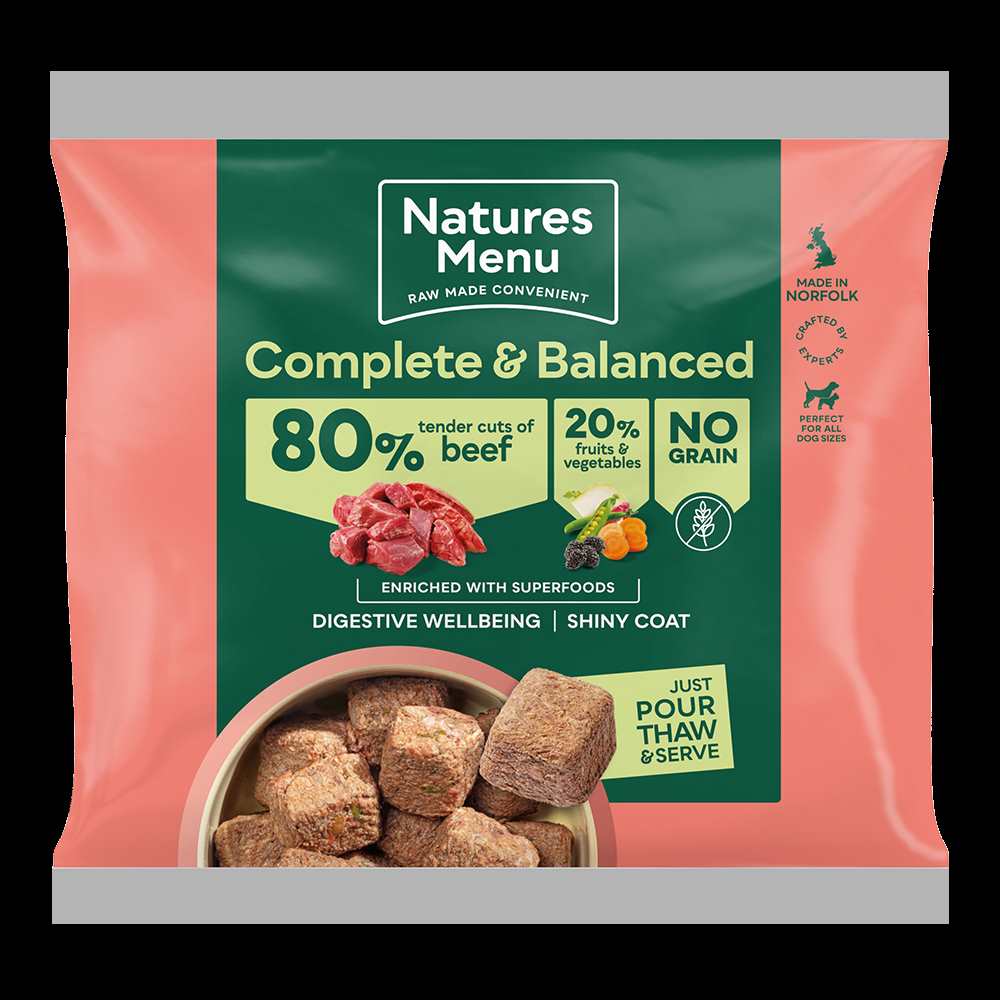 80/20 Tender Cuts of Beef with Superfoods 500g For Adult Dogs - Slickers ‚óä Doghouse