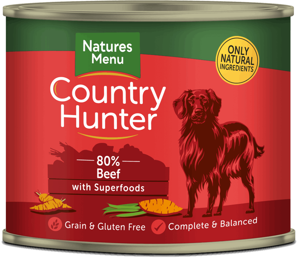 Natures Menu wet food BEEF WITH SUPERFOOD CANS 600g