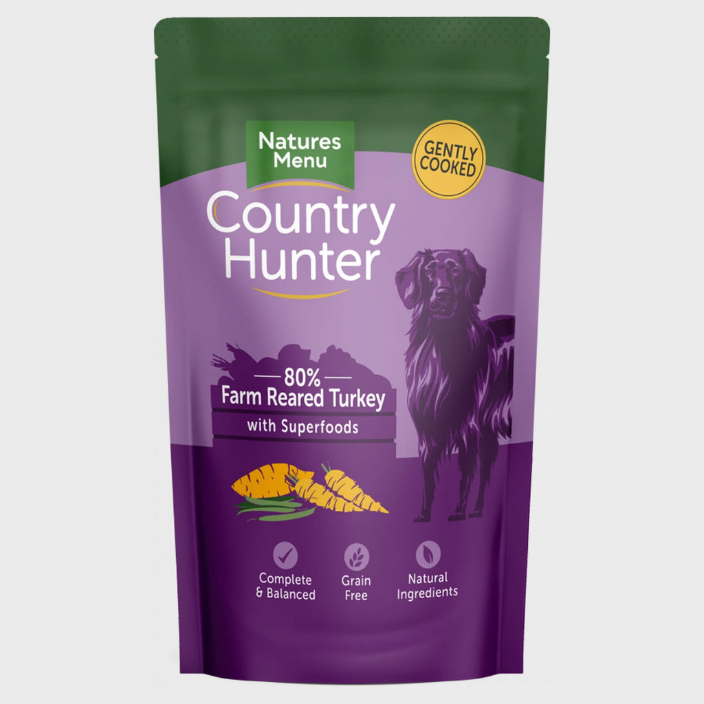 Natures Menu wet food DOG POUCHES FARM REARED TURKEY