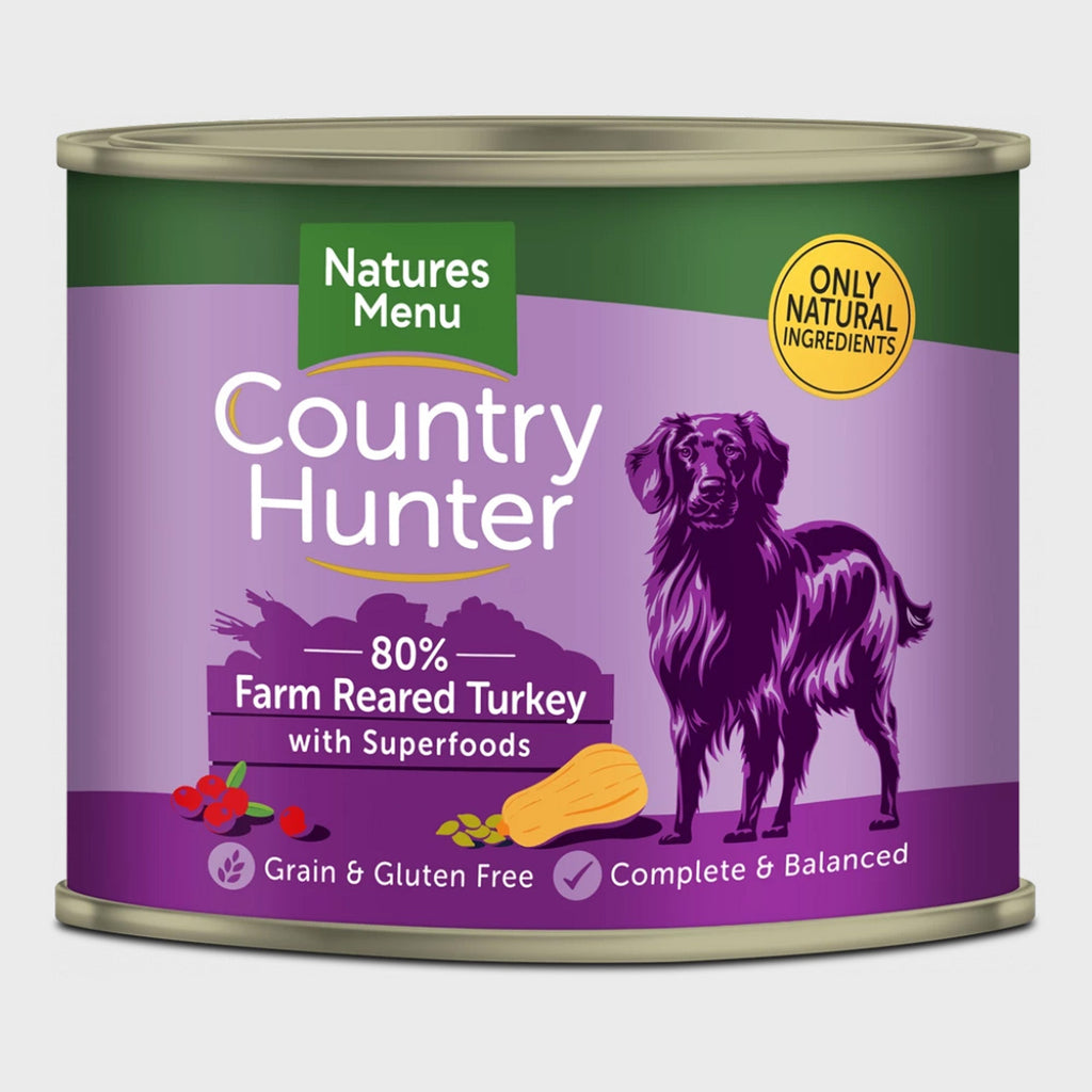 Natures Menu wet food FARM REARED TURKEY WITH SUPERFOODS CANS 600g