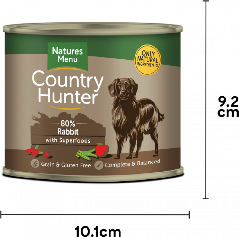 Natures Menu wet food RABBIT WITH SUPERFOOD CANS 600g