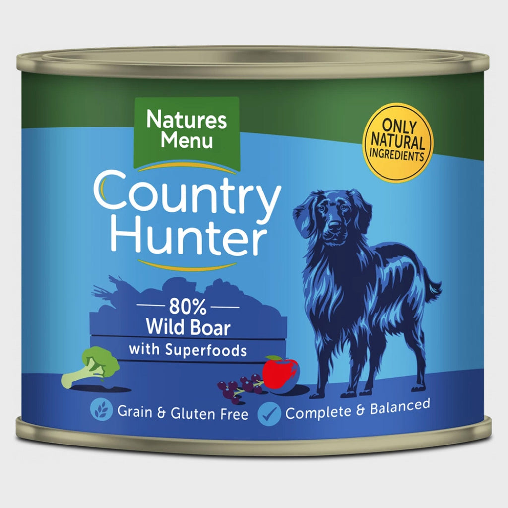 Natures Menu wet food WILD BOAR WITH SUPERFOOD CANS 600g