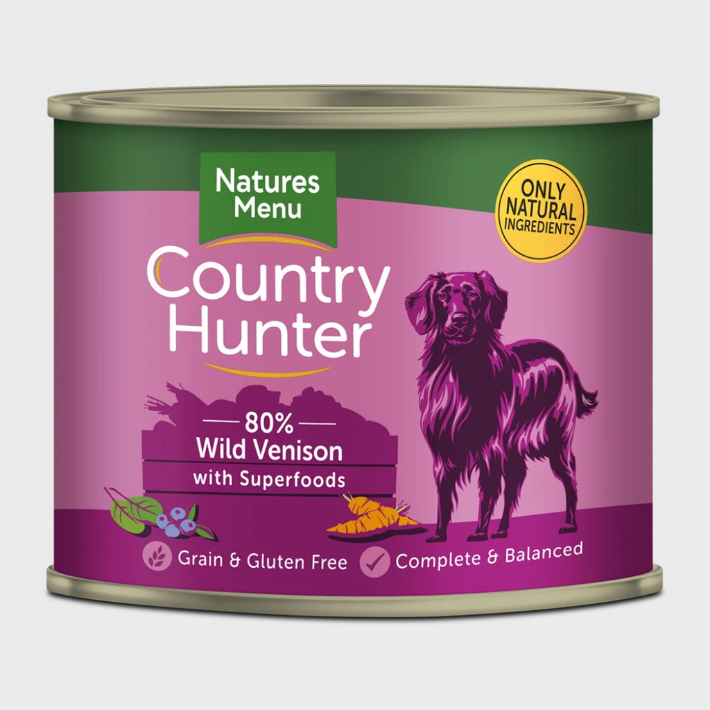 Natures Menu wet food WILD VENISON WITH SUPERFOOD CANS 600g