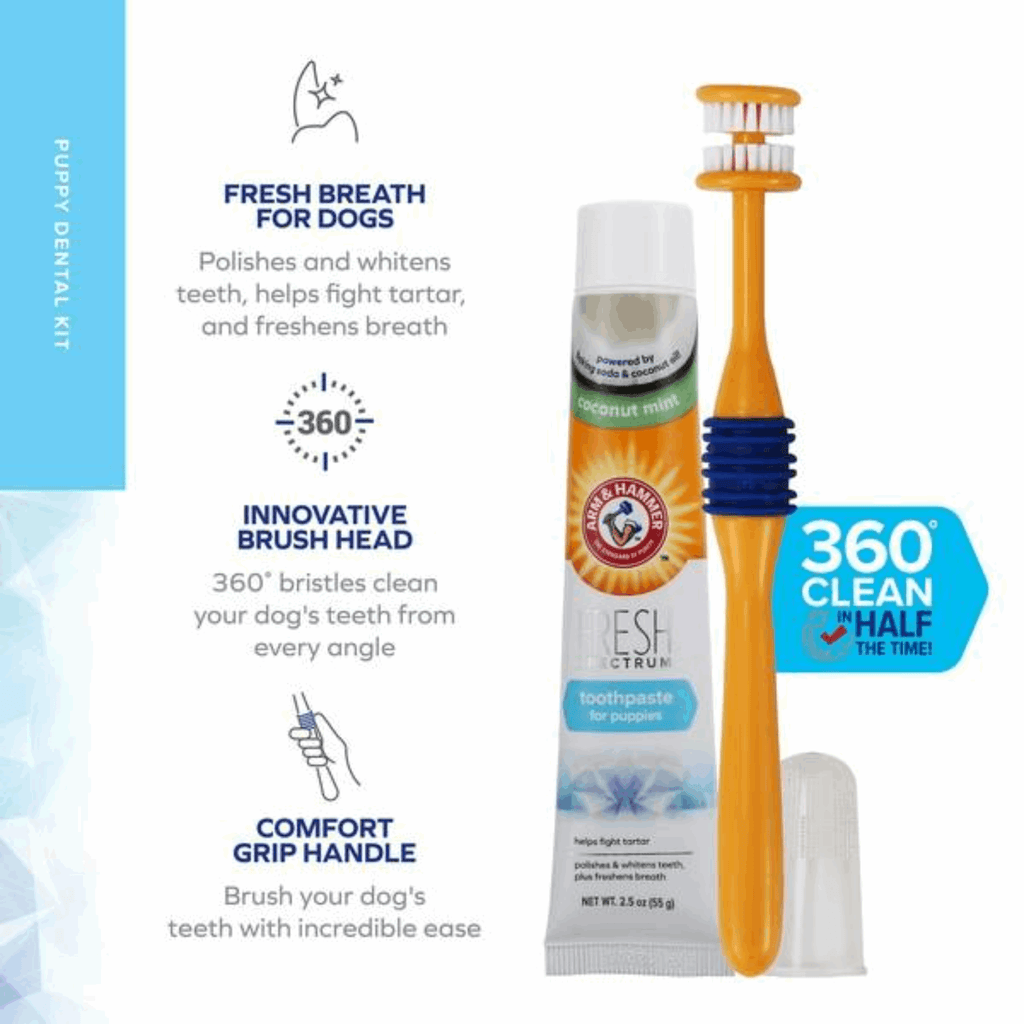 Pedigree Wholesale Tooth Care Arm & Hammer Fresh Coconut Dental Kit for Puppies