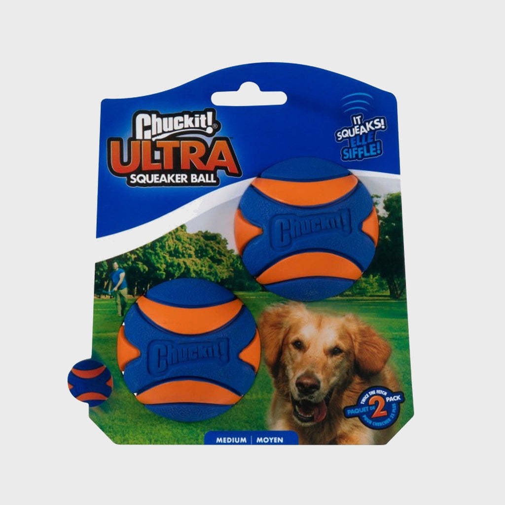 Pedigree Wholesale Toy Ultra Squeaker Ball Medium 2 pack